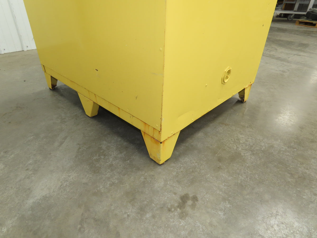 Eagle 9010 Flammable Liquid Safety Cabinet Yellow Dual Door 90 Gallon 43x34x70"