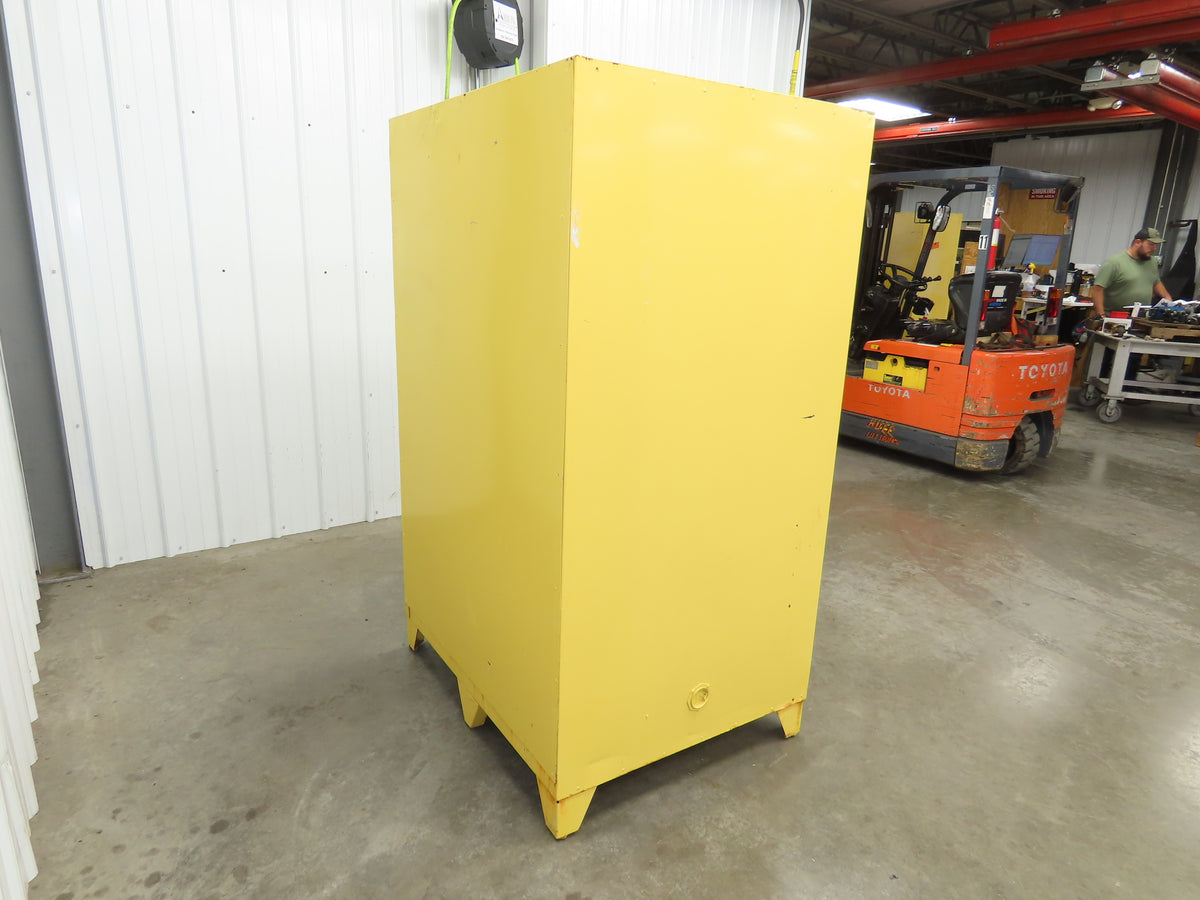 Eagle 9010 Flammable Liquid Safety Cabinet Yellow Dual Door 90 Gallon 43x34x70"