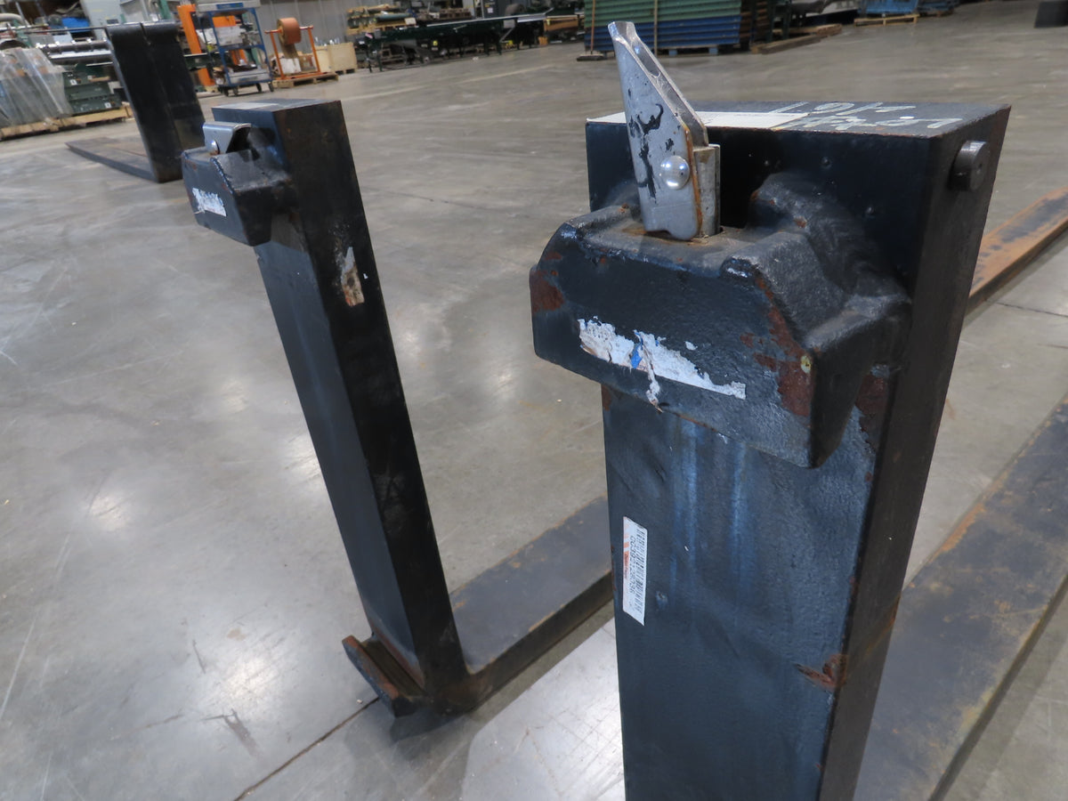 Arrow 732-5-96-3 Class 3  5"x 96" Steel Forklift Forks 20" Carriage 10000 Lb 8'