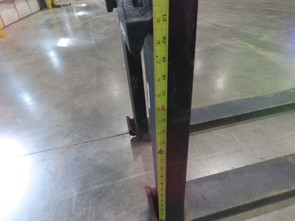 Arrow 732-5-96-3 Class 3  5"x 96" Steel Forklift Forks 20" Carriage 10000 Lb 8'