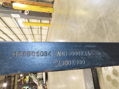 Arrow 732-5-96-3 Class 3  5"x 96" Steel Forklift Forks 20" Carriage 10000 Lb 8'
