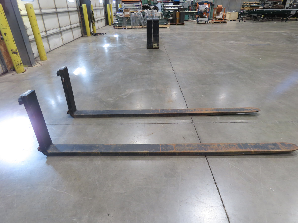 Arrow 732-5-96-3 Class 3  5"x 96" Steel Forklift Forks 20" Carriage 10000 Lb 8'