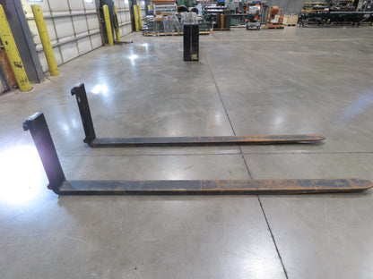 Arrow 732-5-96-3 Class 3  5"x 96" Steel Forklift Forks 20" Carriage 10000 Lb 8'