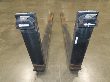 Arrow 732-5-96-3 Class 3  5"x 96" Steel Forklift Forks 20" Carriage 10000 Lb 8'
