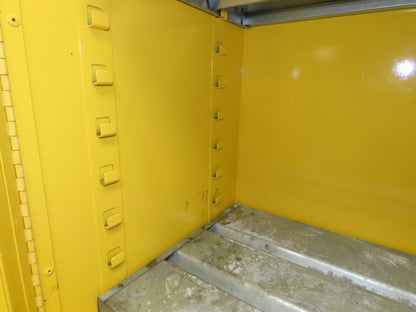 Justrite 25450 Yellow Flammable Safety Cabinet Manual Close 45 Gallon Liquid