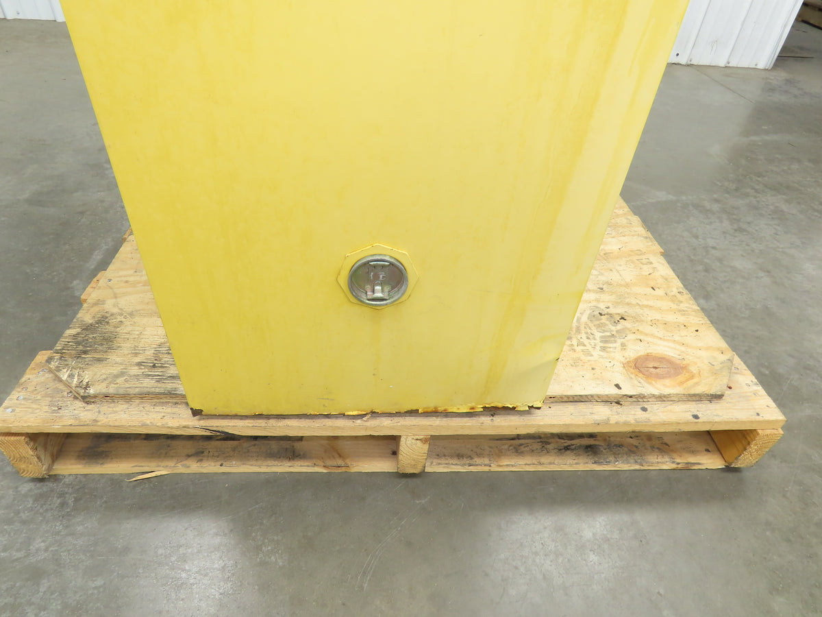 Justrite 25450 Yellow Flammable Safety Cabinet Manual Close 45 Gallon Liquid