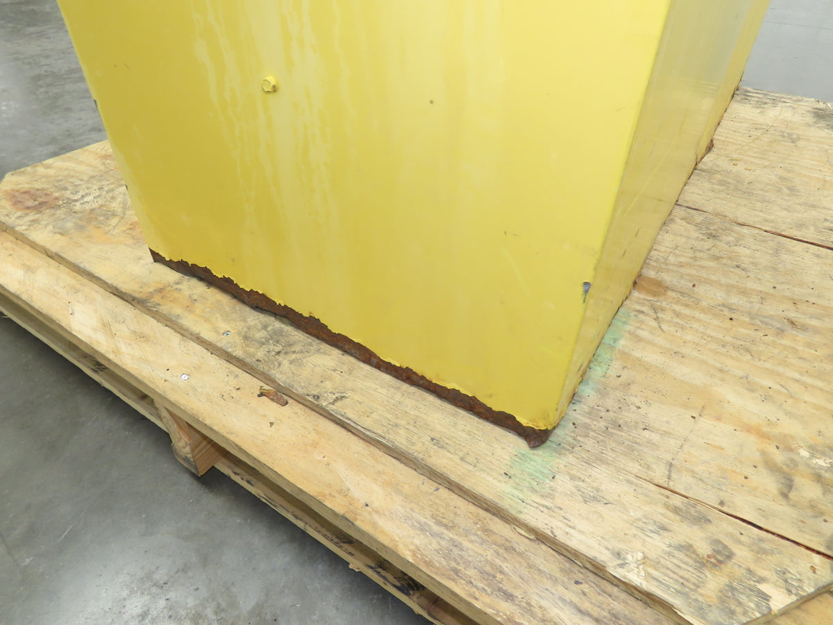 Justrite 25450 Yellow Flammable Safety Cabinet Manual Close 45 Gallon Liquid