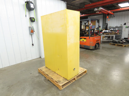 Justrite 25450 Yellow Flammable Safety Cabinet Manual Close 45 Gallon Liquid