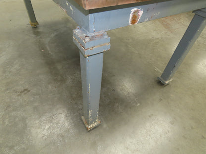 Vintage Precision Steel Welding Layout Table 72x36" Cast Iron 2" Thick Top