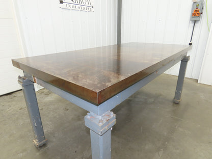 Vintage Precision Steel Welding Layout Table 72x36" Cast Iron 2" Thick Top