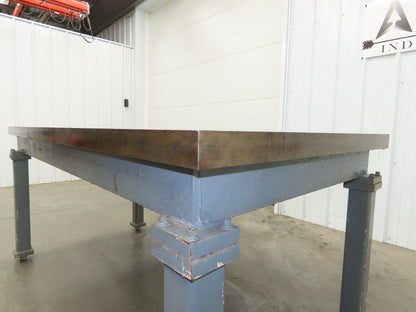 Vintage Precision Steel Welding Layout Table 72x36" Cast Iron 2" Thick Top