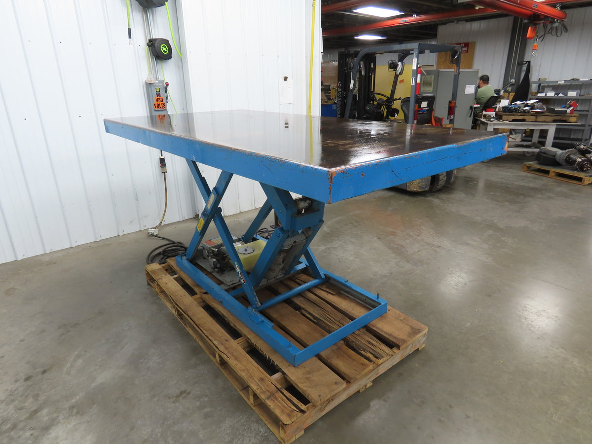 American Hydraulic Scissor Lift Table 6000lb 96x48" Top 36" Travel 230/460V 3Ph