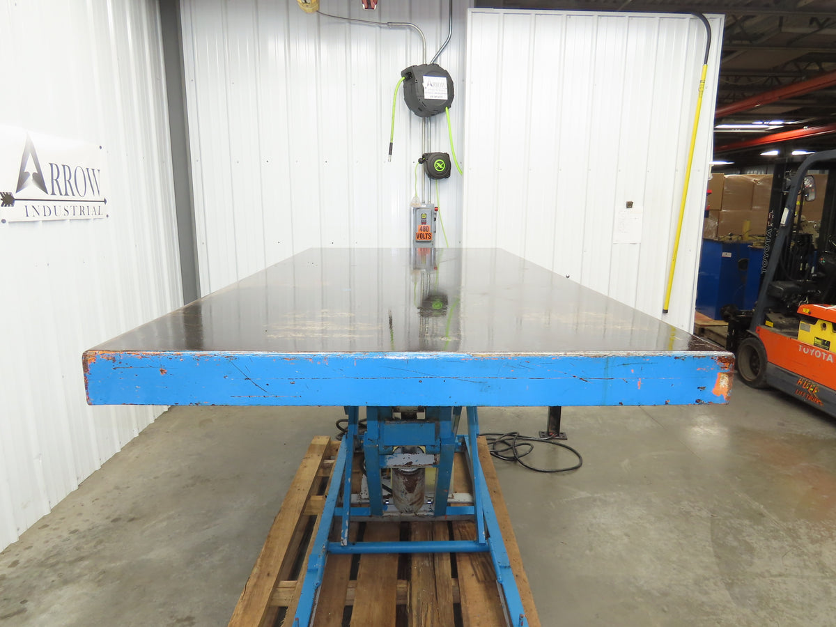 American Hydraulic Scissor Lift Table 6000lb 96x48" Top 36" Travel 230/460V 3Ph