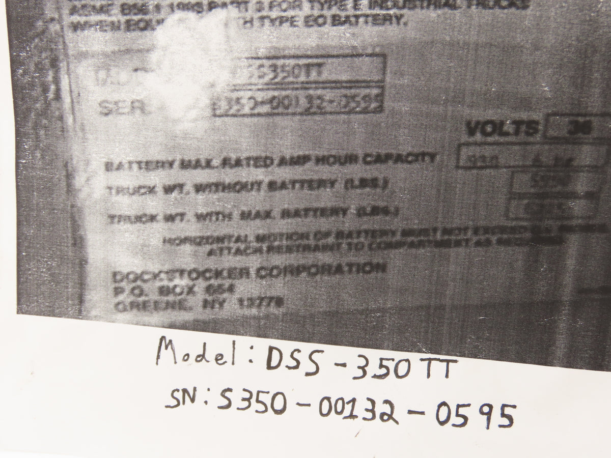 Raymond 223-000-137/001 G Dockstocker Forklift Current Sensor PCB Off DSS-350TT