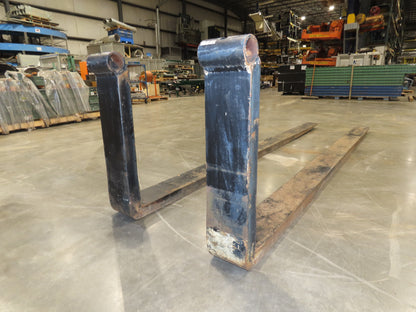 8"x 12' Telehandler Forklift Forks Pin Type Shaft Mount 144"L 19500 lb