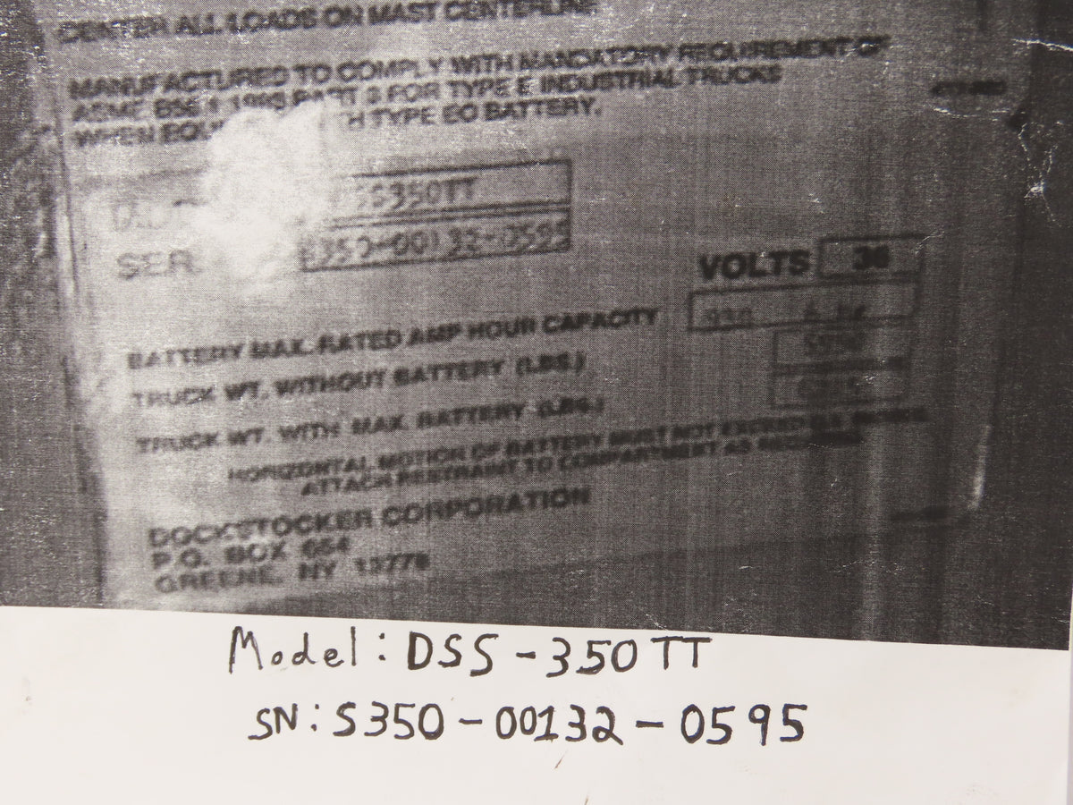 Raymond CT300A36D1M Forklift Motor Contactor Control Assembly Off DSS-350TT