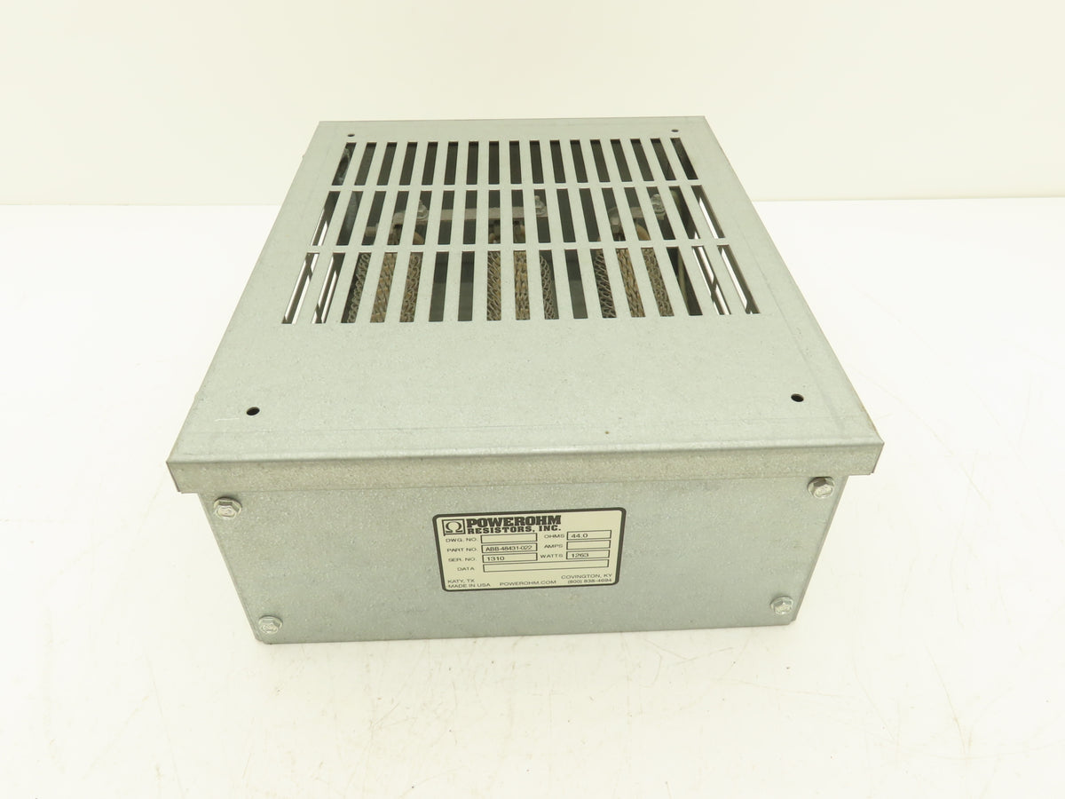 Powerohm Resistors ABB-48431-022 Dynamic Braking Resistor 44 Ohm 1263W