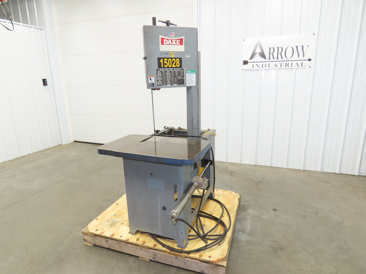 Dake Parma Work-A-Matic Vertical Bandsaw Gravity Feed 9" Throat 3/4Hp 3Ph Metal