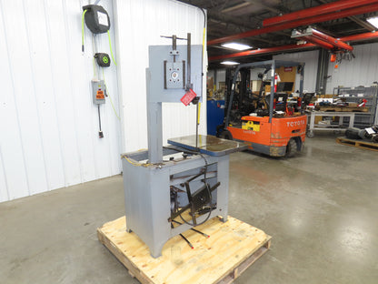 Dake Parma Work-A-Matic Vertical Bandsaw Gravity Feed 9" Throat 3/4Hp 3Ph Metal