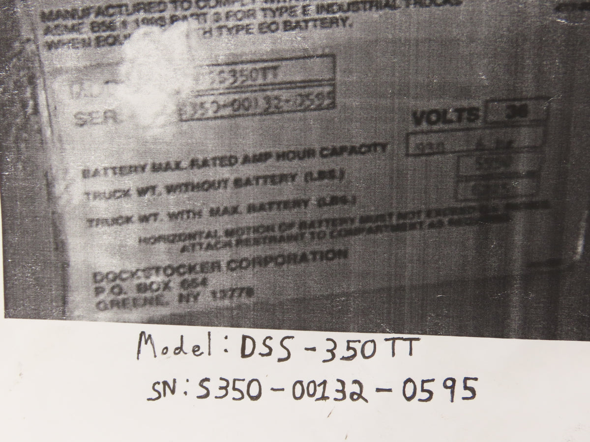 Raymond 154-012-603/001 Dockstocker Forklift Control Board PCB Off DSS-350TT