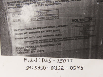 Raymond 154-012-603/001 Dockstocker Forklift Control Board PCB Off DSS-350TT
