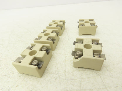 Weco 560 Ceramic Terminal Block 2-Pole 380V 1-1/4"x 1-9/16"  Lot of 5