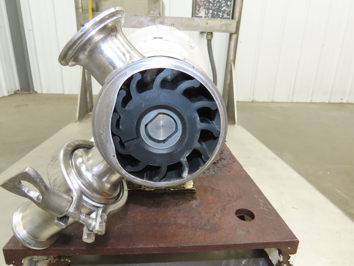 ITT Jabsco 15050-0765 Pureflo Sanitary Pump Rubber Impeller 2"Tri-Clamp 3Hp 230V