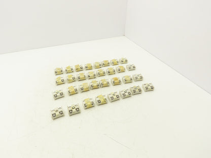 Ceramic Terminal Block 2-Pole High Temp 1-1/4"x 1-9/16"  Lot of 32