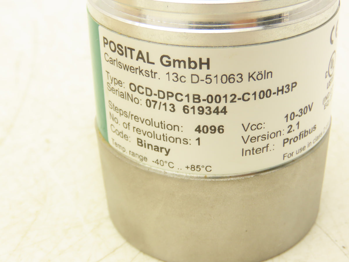 Posital OCD-DPC1B-0012-C100-H3P IXARC Absolute Multiturn Encoder 10-30VDC 12 Bit