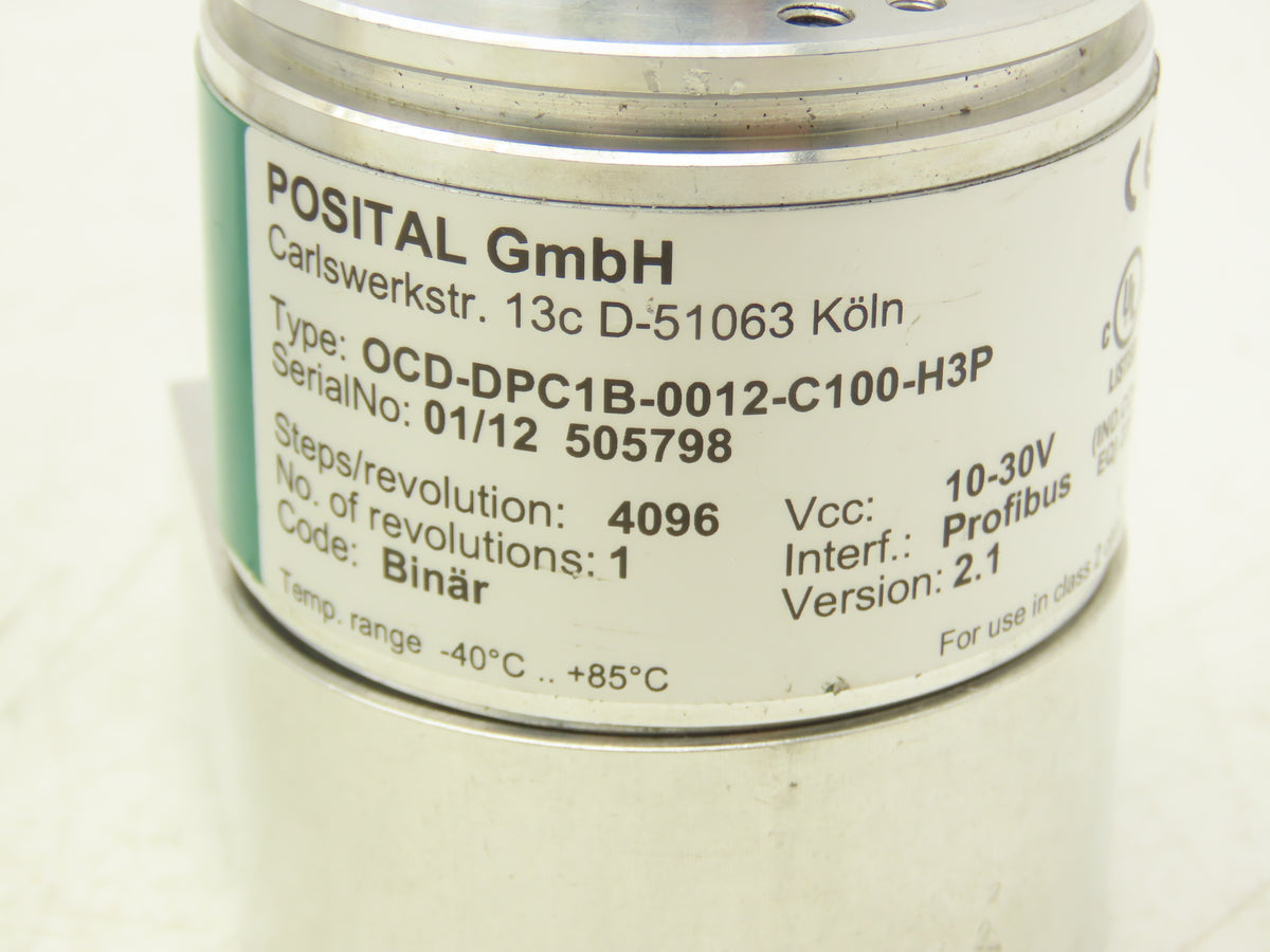 Posital OCD-DPC1B-0012-C100-H3P IXARC Absolute Multiturn Encoder 10-30VDC 12 Bit