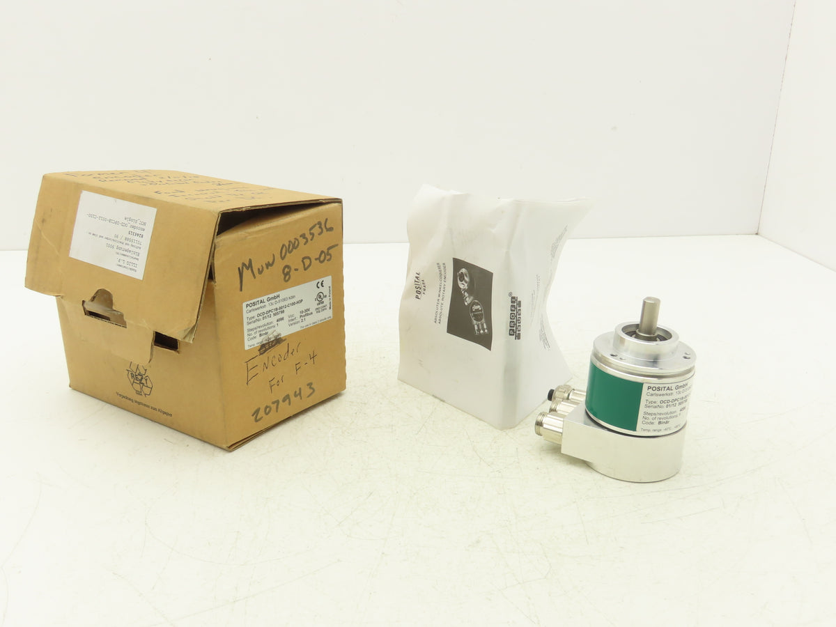 Posital OCD-DPC1B-0012-C100-H3P IXARC Absolute Multiturn Encoder 10-30VDC 12 Bit