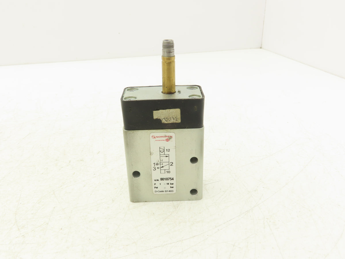 Norgren 8010754 Pneumatic Solenoid Valve 3/2-Pos 24 VDC 145 PSI 1/4" NPT