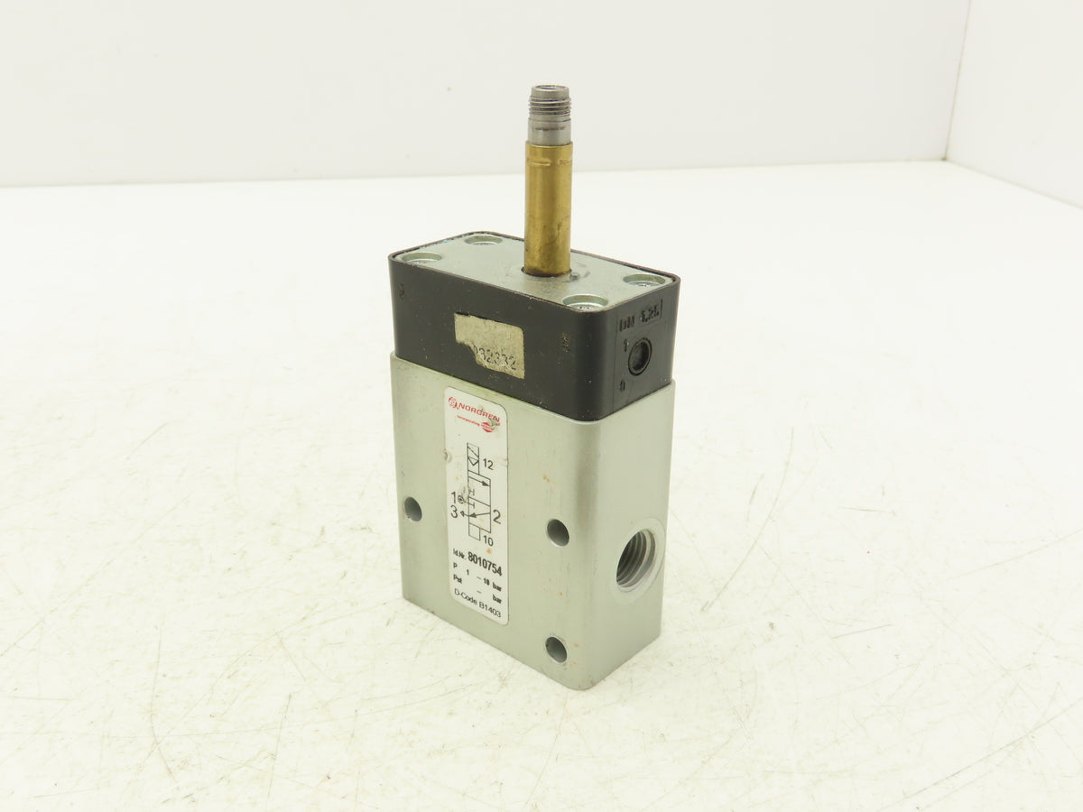 Norgren 8010754 Pneumatic Solenoid Valve 3/2-Pos 24 VDC 145 PSI 1/4" NPT