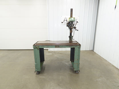 Atlas 1160 Vintage 15" Drill Press 49x21" Slotted Table 4" Stroke 1/2HP 115/230V