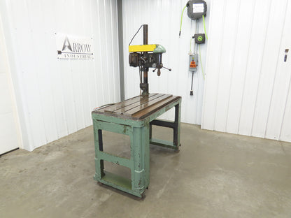 Atlas 1160 Vintage 15" Drill Press 49x21" Slotted Table 4" Stroke 1/2HP 115/230V