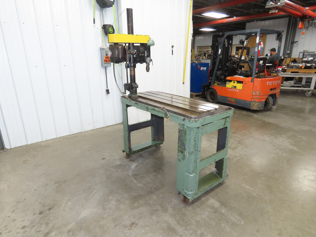 Atlas 1160 Vintage 15" Drill Press 49x21" Slotted Table 4" Stroke 1/2HP 115/230V