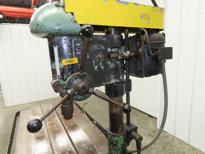Atlas 1160 Vintage 15" Drill Press 49x21" Slotted Table 4" Stroke 1/2HP 115/230V
