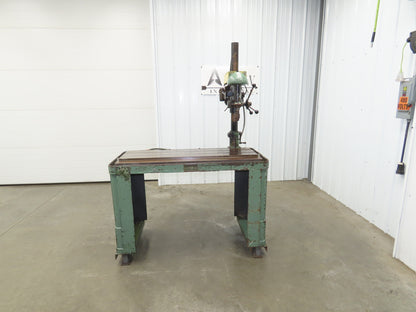 Atlas 1160 Vintage 15" Drill Press 49x21" Slotted Table 4" Stroke 1/2HP 115/230V