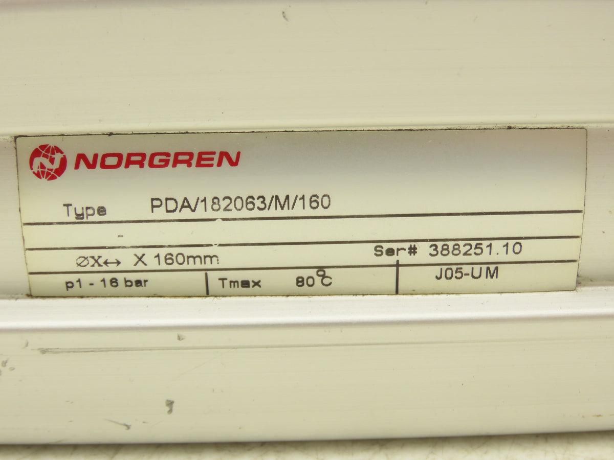 Norgren PDA/182063/M/160 Pneumatic Cylinder 63mm Bore x 160mm Stroke 16 Bar