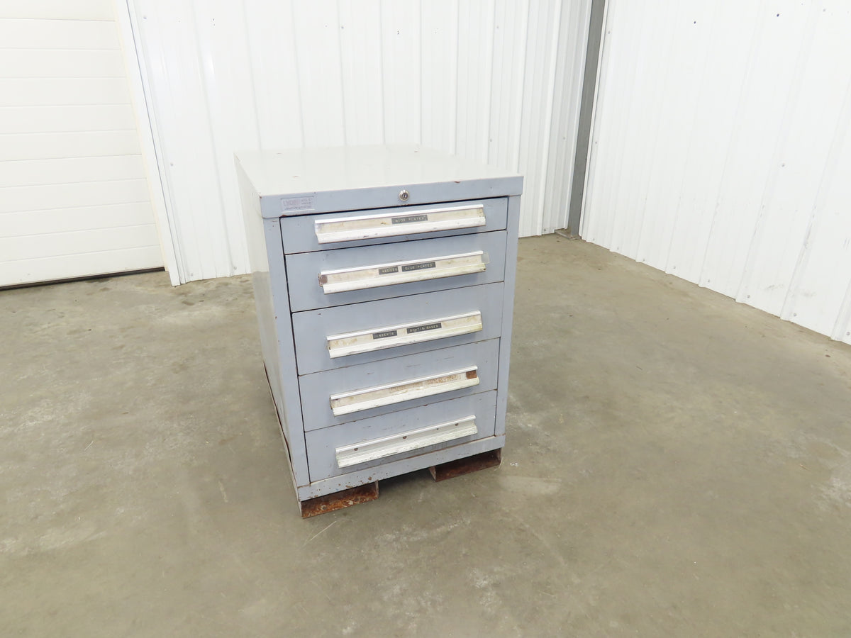 Lyon MSS II Small Tool Cabinet Chest 5 Drawer 23x28x32" Lista Stanley Vidmar
