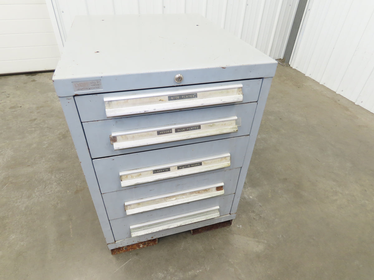 Lyon MSS II Small Tool Cabinet Chest 5 Drawer 23x28x32" Lista Stanley Vidmar