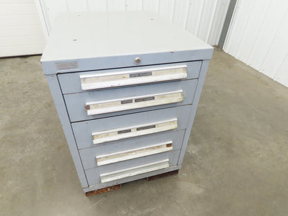 Lyon MSS II Small Tool Cabinet Chest 5 Drawer 23x28x32" Lista Stanley Vidmar