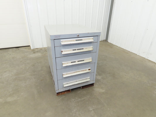Lyon MSS II Small Tool Cabinet Chest 5 Drawer 23x28x32" Lista Stanley Vidmar