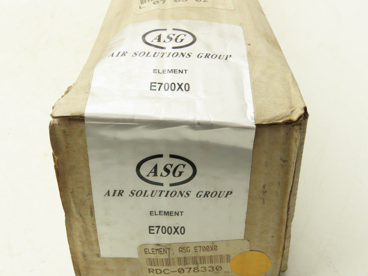 ASG Air Solutions Group E700X0 Compressed Air Filter Element 3.28"x 32"L White