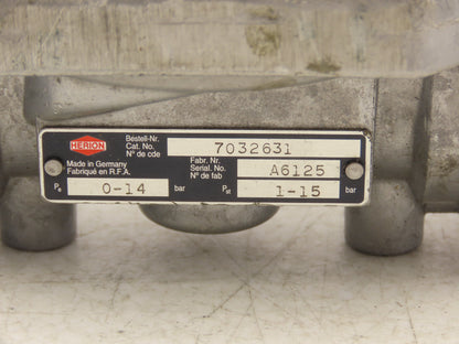 IMI Herion 7032631 Indirect Solenoid Actuated Poppet Valve 3/4" FNPT 24VDC 15BAR