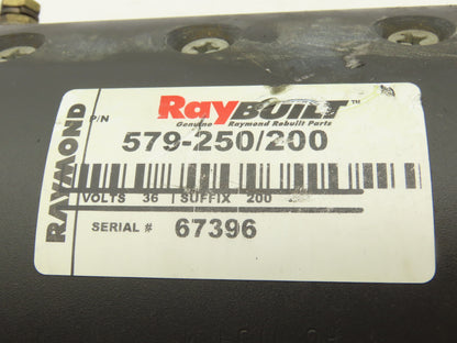 Raymond 579-250/200 Forklift DC Traction Drive Motor Removed From 640-C40TT