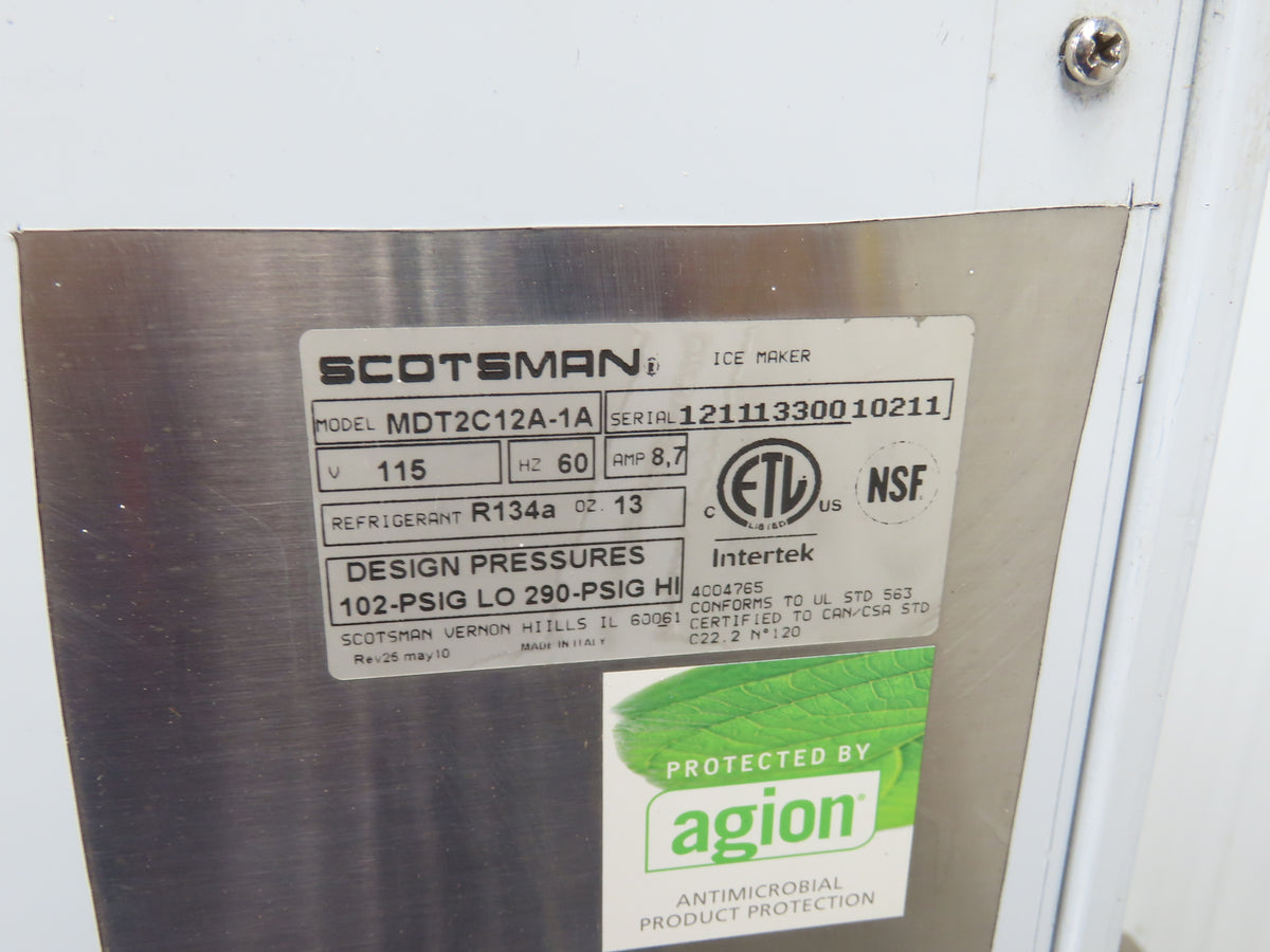 Scotsman MDT2C12A-1A Touch Free Ice Maker Water Dispenser Countertop 115V