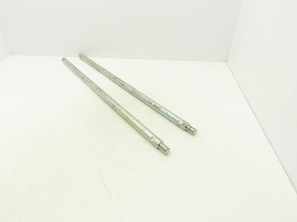 Air Cylinder Shaft Extension Rod 1"x 30.5"L  3/4-16 Thread Steel  Lot of 2