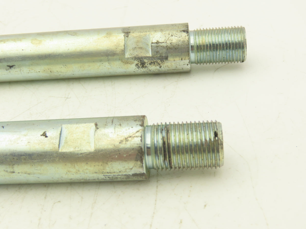Air Cylinder Shaft Extension Rod 1"x 30.5"L  3/4-16 Thread Steel  Lot of 2