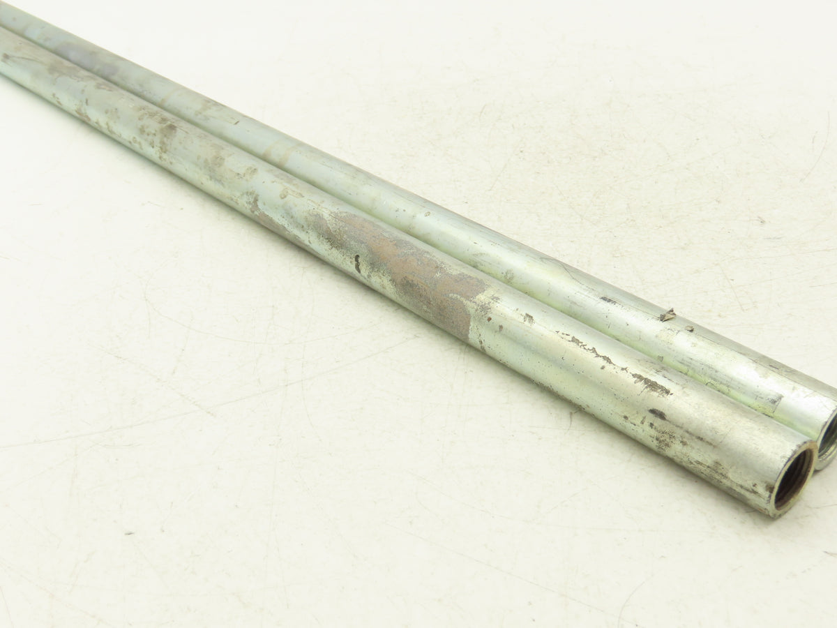 Air Cylinder Shaft Extension Rod 1"x 30.5"L  3/4-16 Thread Steel  Lot of 2